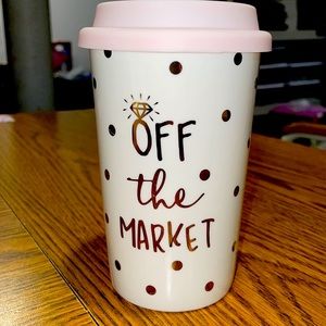✨💍 OFF THE MARKET ceramic trvl mug w/silicone lid
